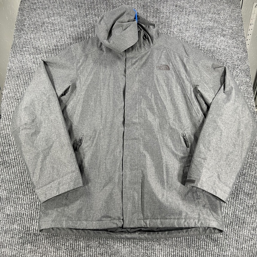 The North Face Jacket Mens XL Gray Hooded DryVent Insulated‎ Parka NF0A2TBR